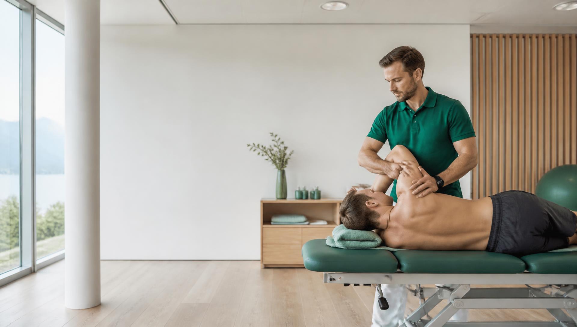 Séance de physiothérapie au cabinet PHYSIONEX à Onex